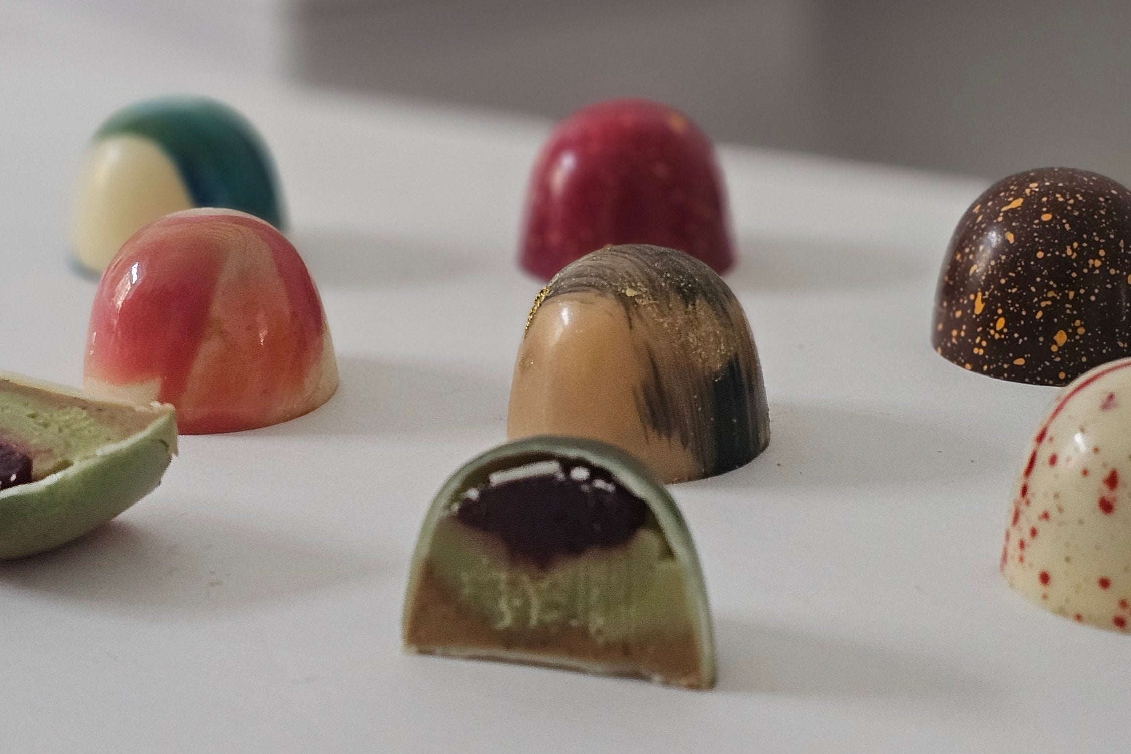 Bononpralinen Closeup